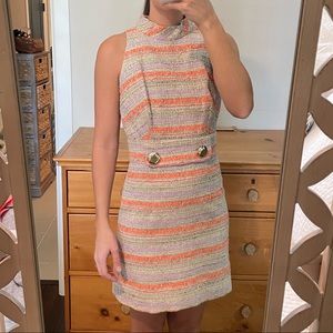 Milly Muticolor Spring Tweed Dress